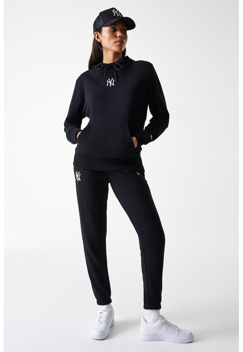 Pantaloni de trening din amestec de bumbac cu logo brodat