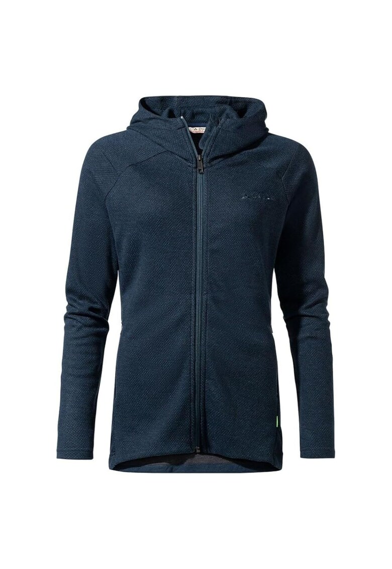 Hanorac sport Redmont - poliester - cu guler ridicat si fermoar - bleumarin -