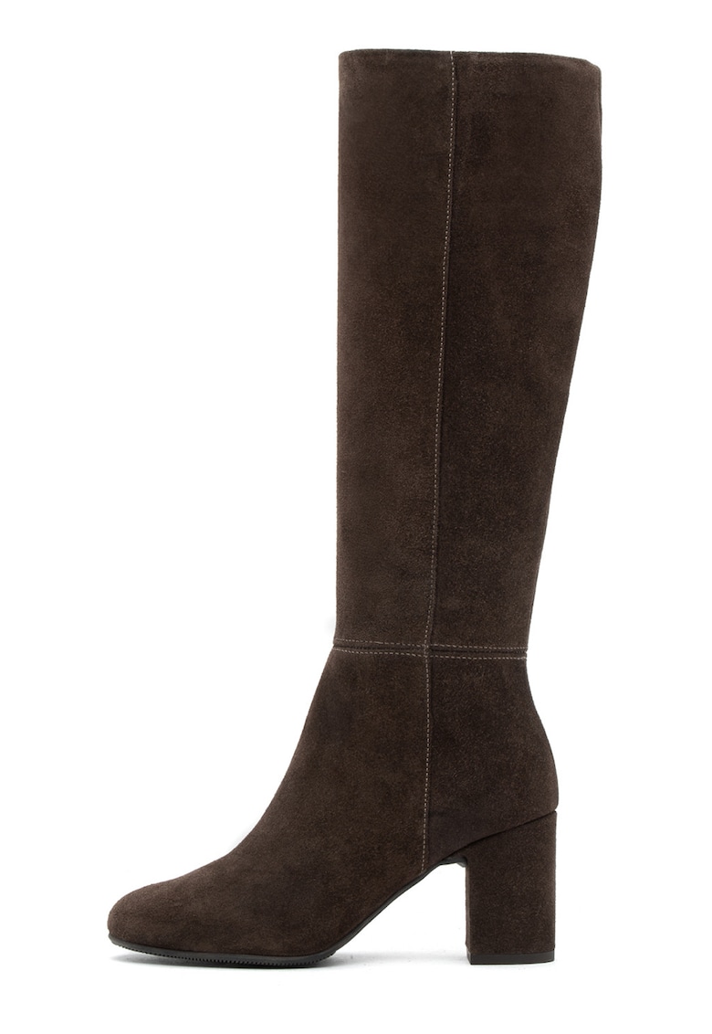 Cizme lungi de piele intoarsa Gianna