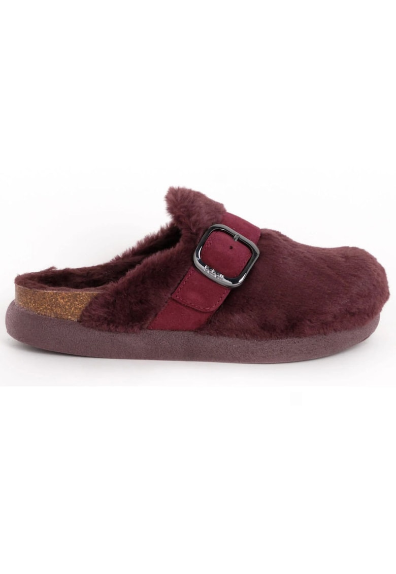 Saboti Ivy Big Buckle cu blana naturala -