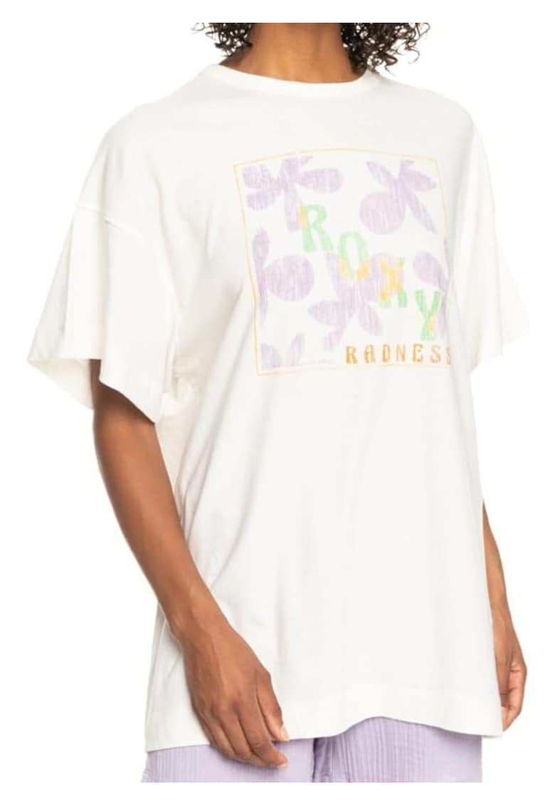 Tricou supradimensionat din amestec de canepa Sweet Flower -