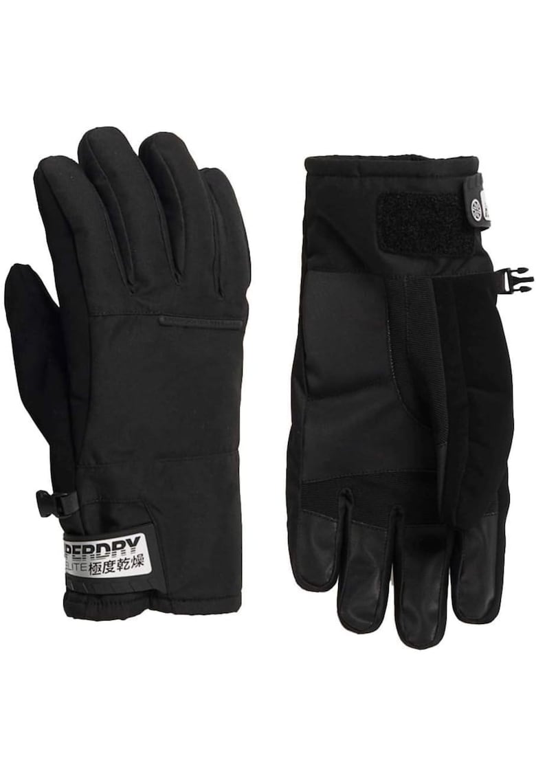 Manusi sport pentru barbati Superdry Snow Assassin - impermeabile - captusite - negre - Manusi sport pentru barbati Superdry Snow Assassin - impermeabile - captusite - negre -