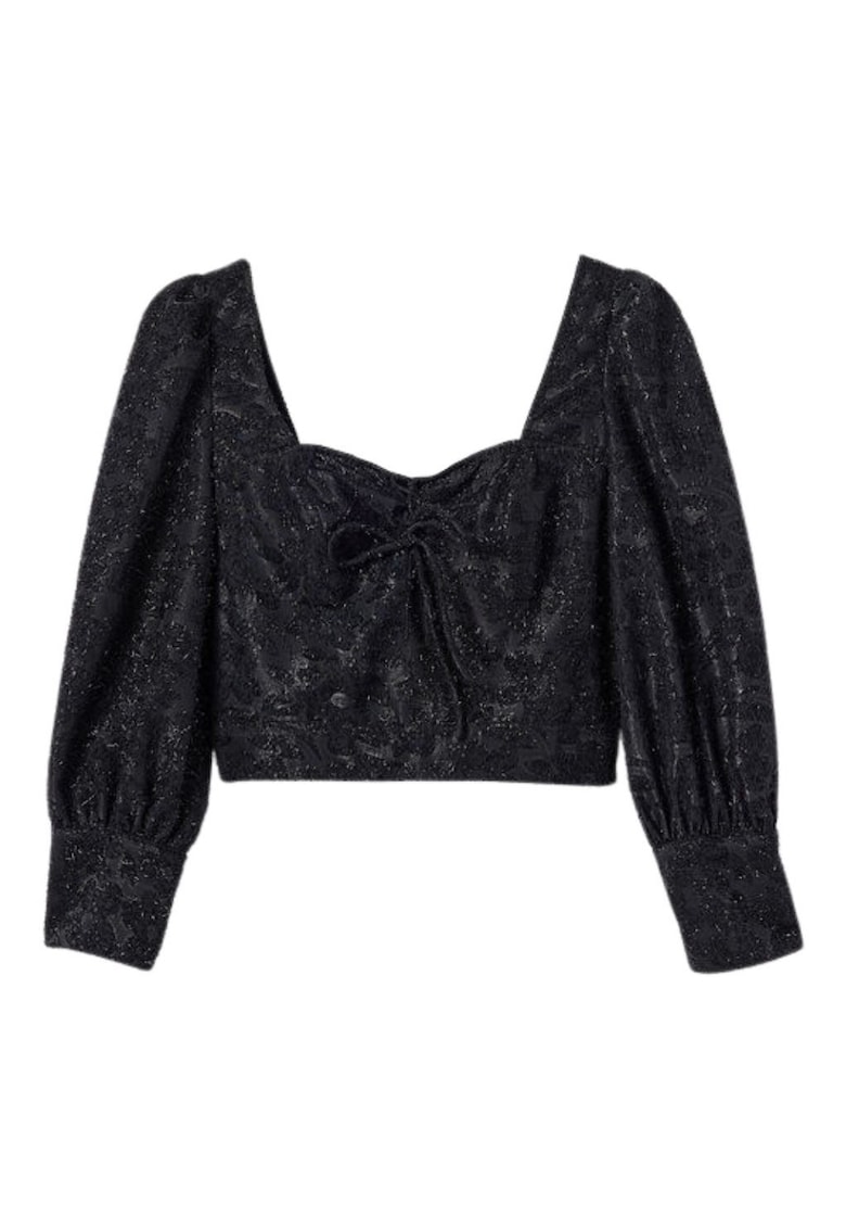 Bluza dama Blus Don - neagra - 100% poliester - maneca lunga -