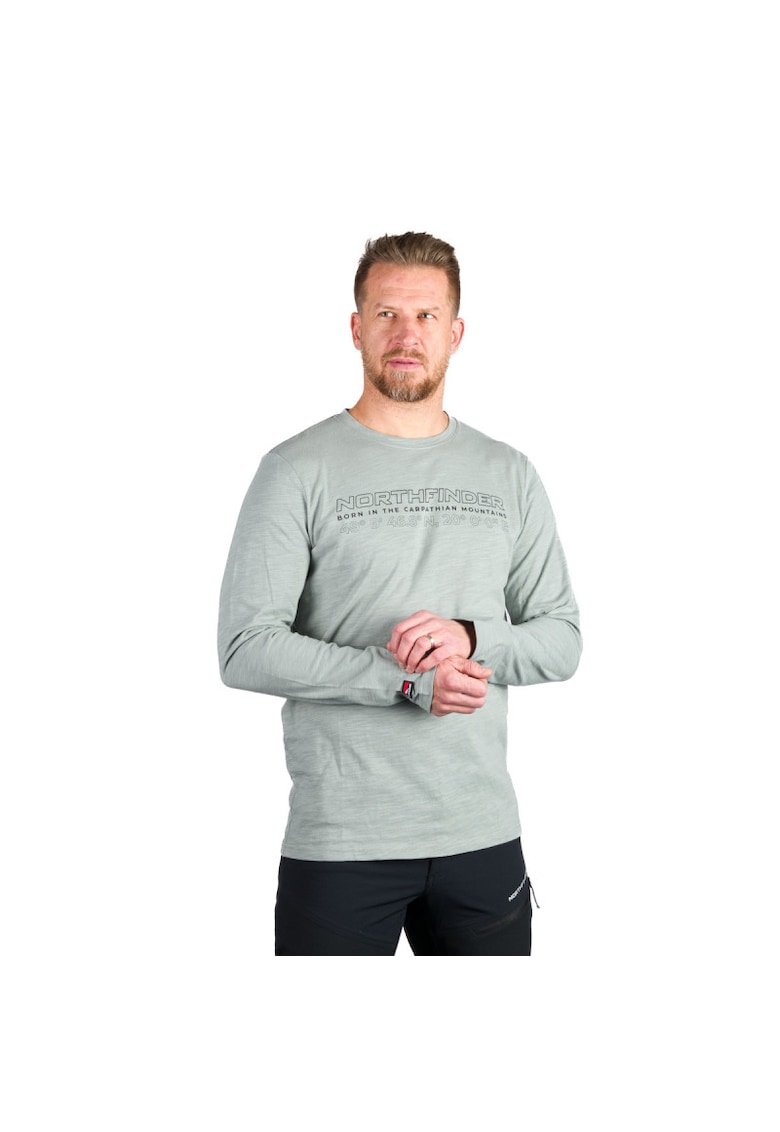 Tricou bumbac organic barbati Denes - Verde deschis