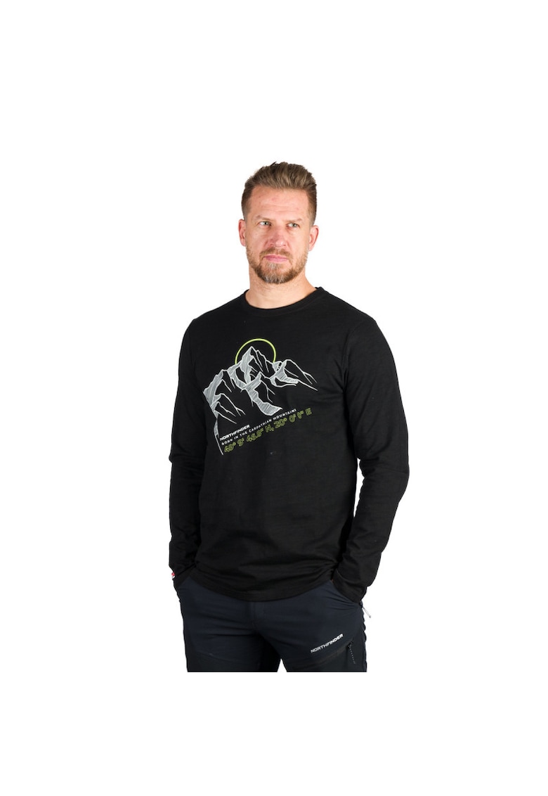 Tricou bumbac organic barbati Daru - Negru