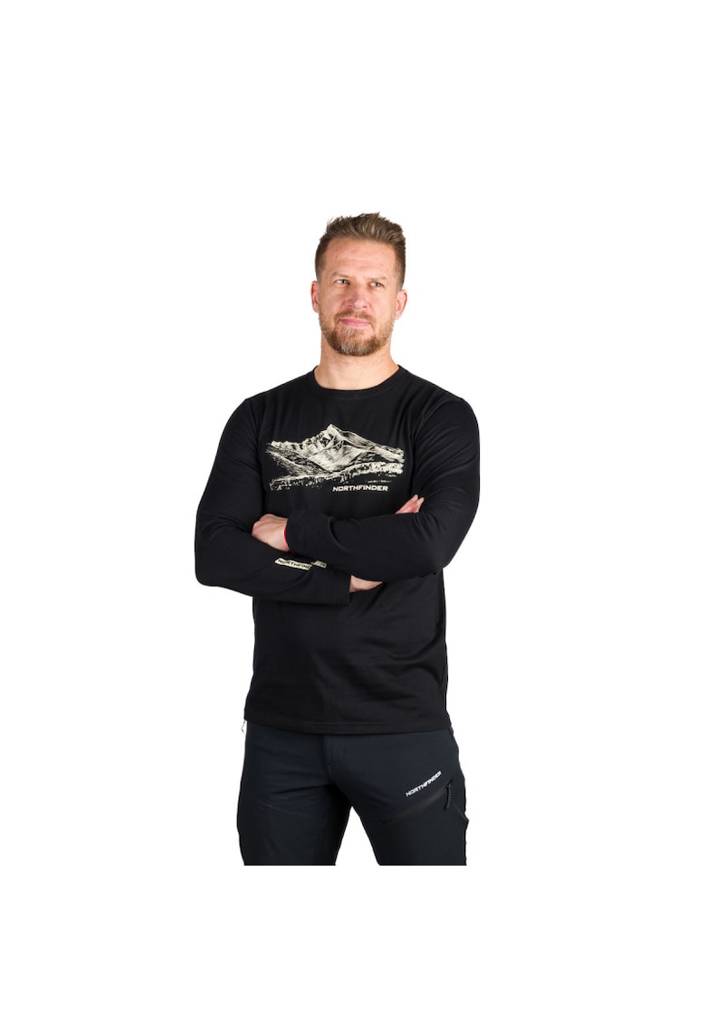 Tricou bumbac organic barbati Dacso - Negru