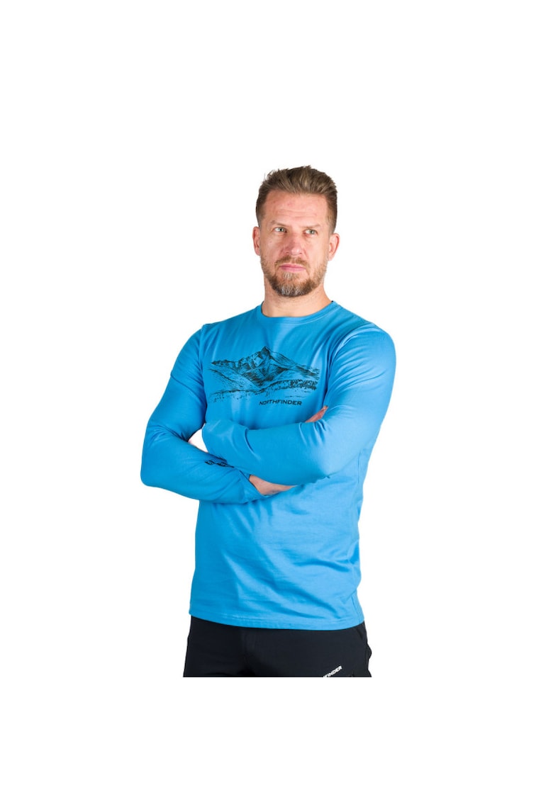 Tricou bumbac organic barbati Dacso - Albastru