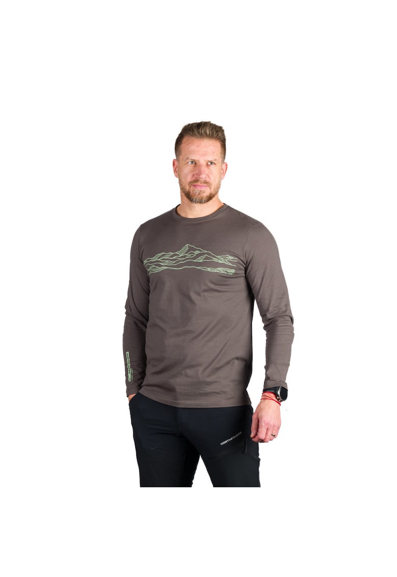 Tricou bumbac organic barbati Bodi - Verde inchis