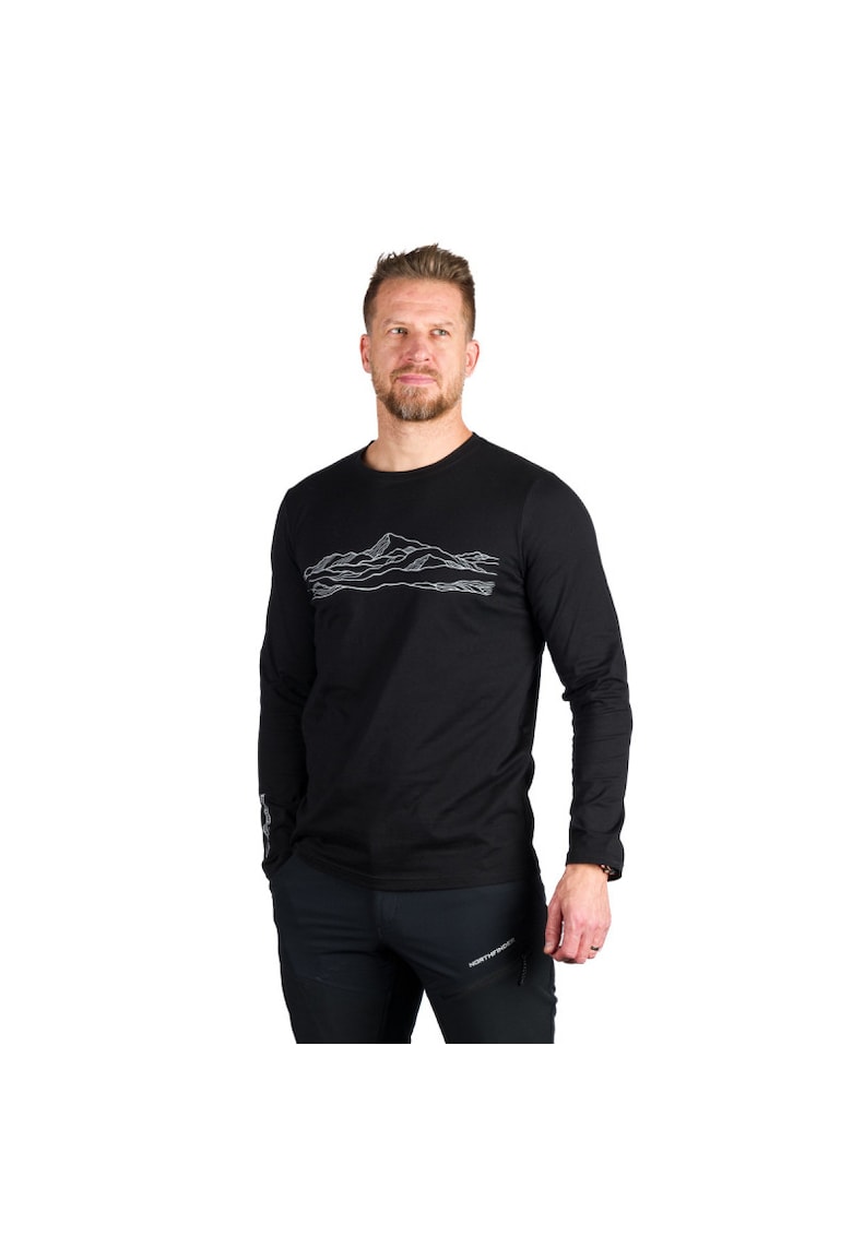 Tricou bumbac organic barbati Bodi - Negru