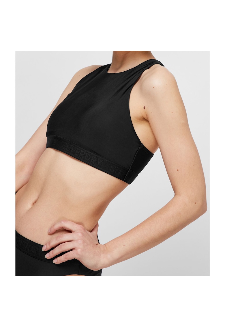 Bustiera de fitness cu decolteu la spate tip racer -