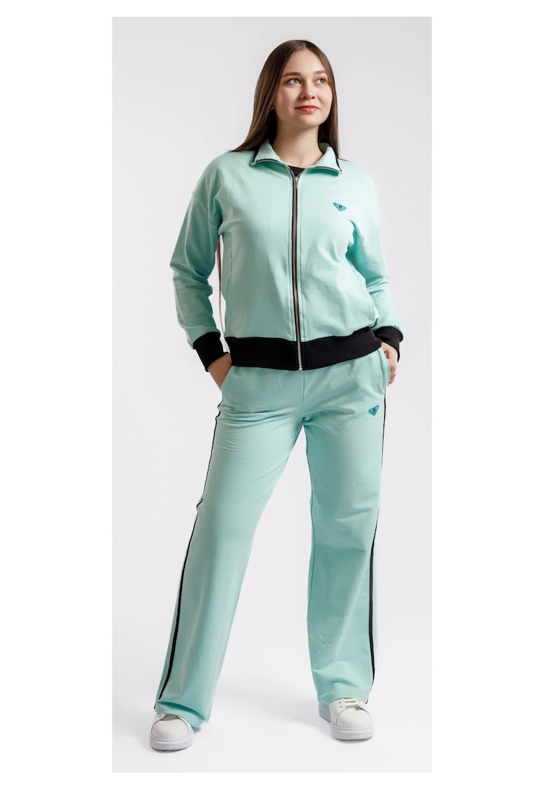 Trening din bumbac cu fermoar pentru dame