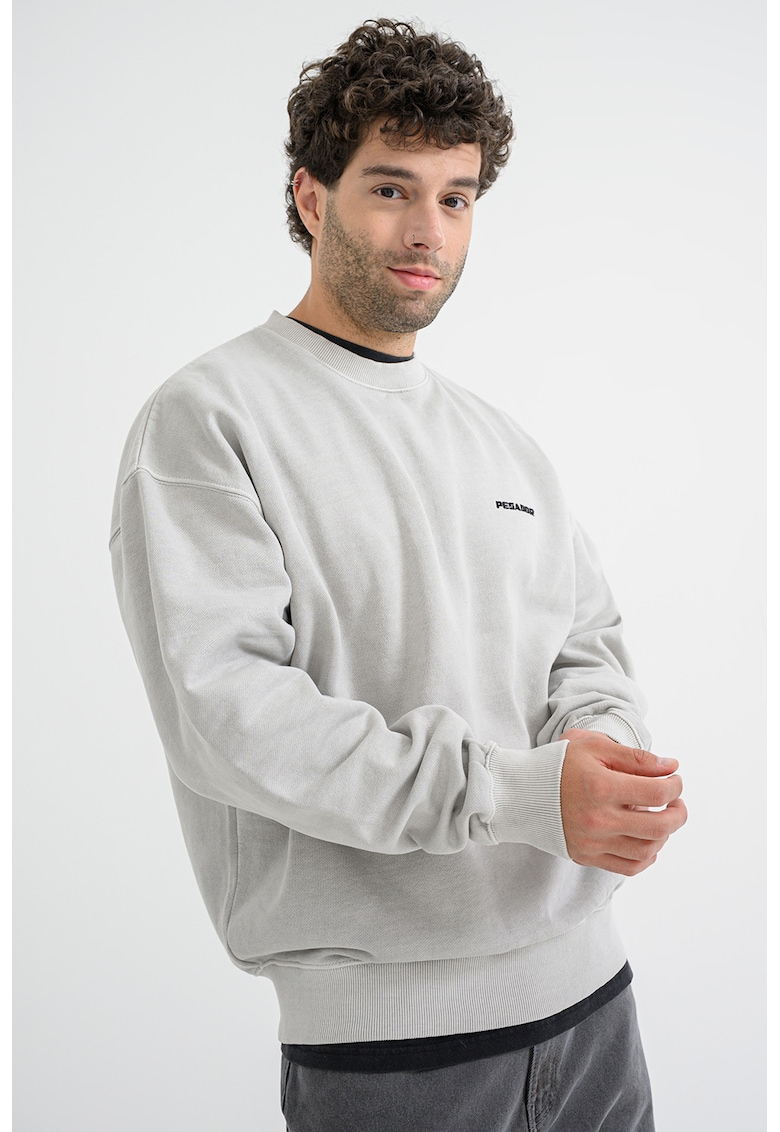 Bluza de trening cu maneci cazute si croiala lejera Bluza de trening cu maneci cazute si croiala lejera