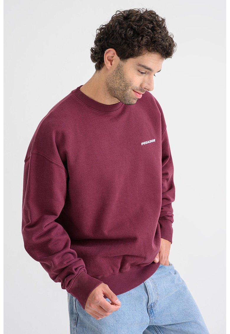 Bluza de trening cu maneci cazute si croiala lejera