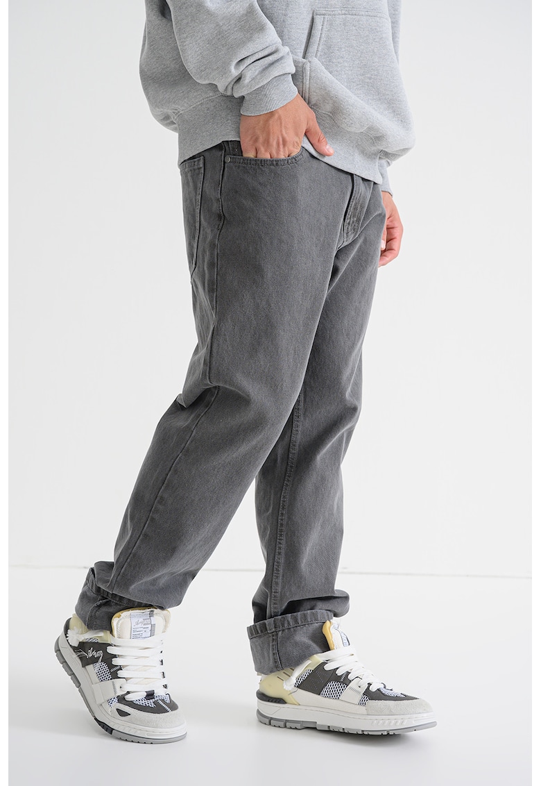 Blugi relaxed-fit din bumbac cu talie medie