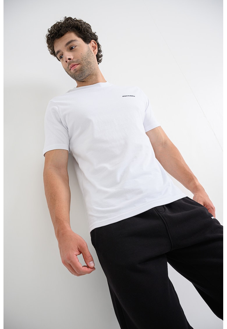 Tricou regular-fit cu logo discret Tricou regular-fit cu logo discret