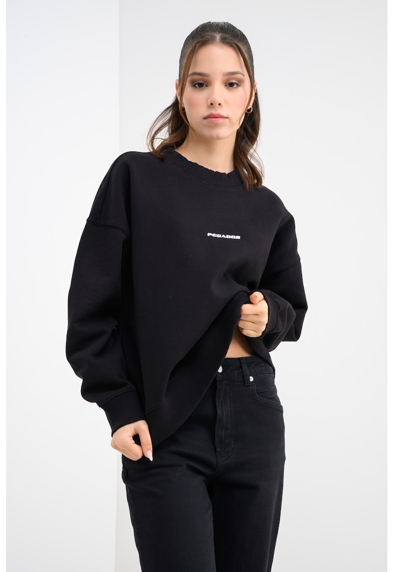 Bluza de trening supradimensionata cu maneci cazute