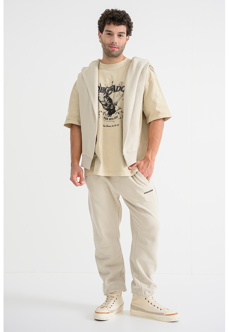 Tricou din bumbac cu imprimeu grafic