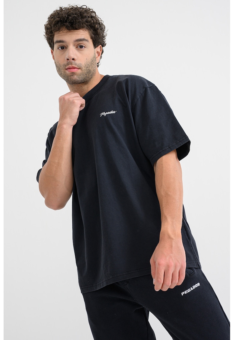 Tricou din bumbac cu imprimeu logo pe partea din spate