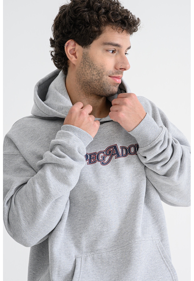 Hanorac cu maneci cazute si imprimeu logo Hanorac cu maneci cazute si imprimeu logo