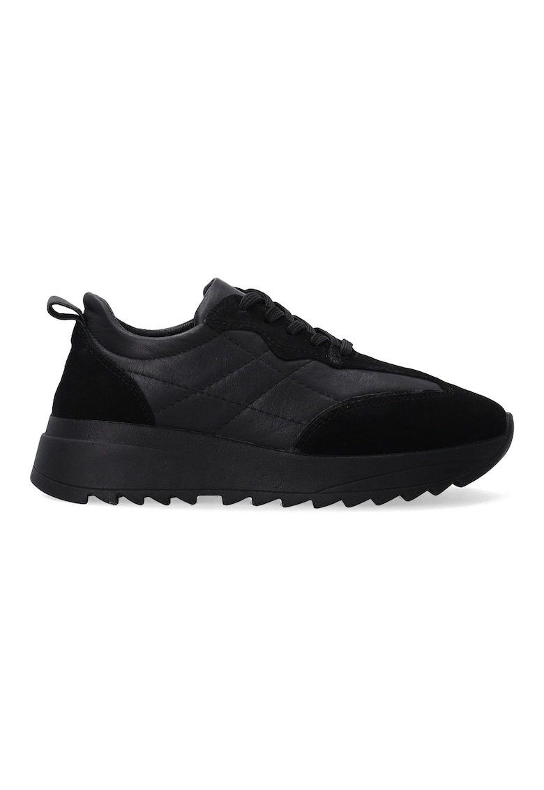 Pantofi sport din piele si piele intoarsa