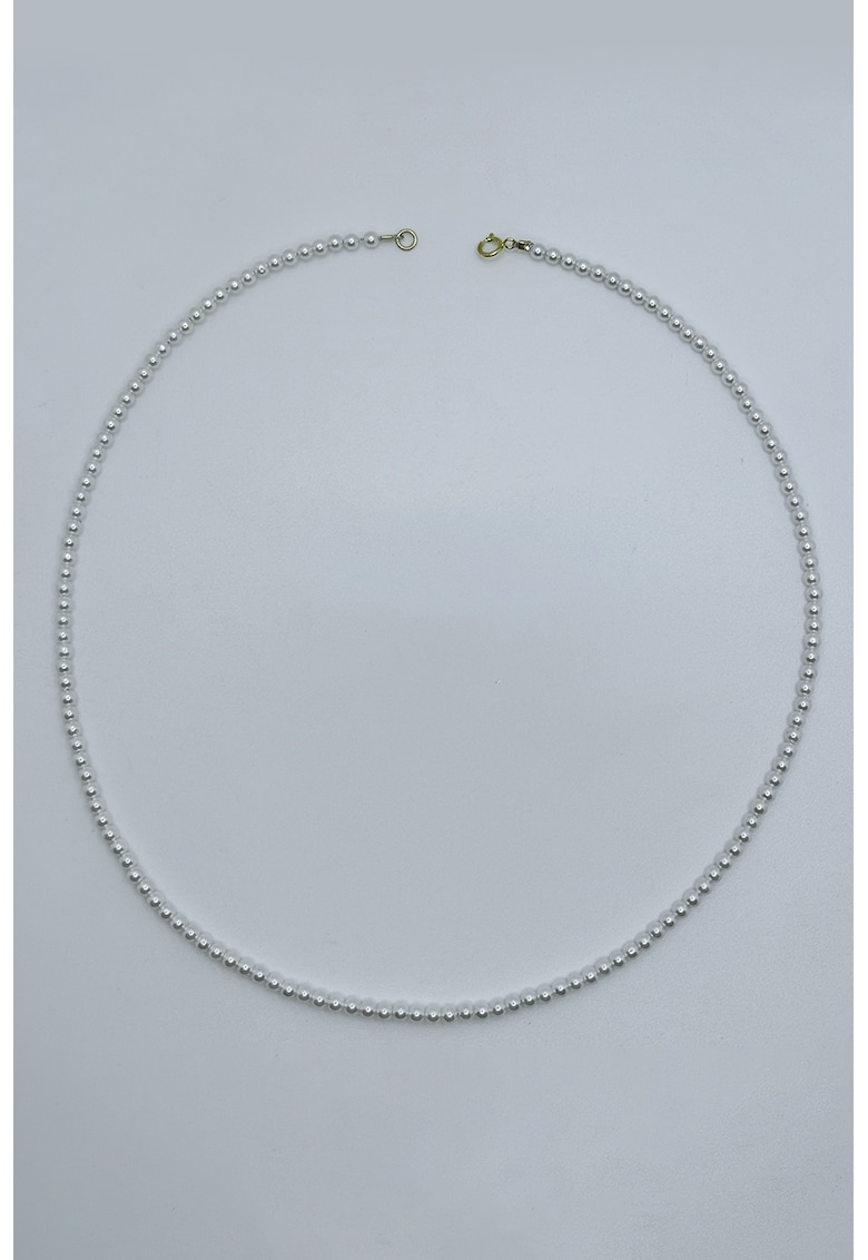 Colier placat cu aur de 24K cu perle sintetice Colier placat cu aur de 24K cu perle sintetice
