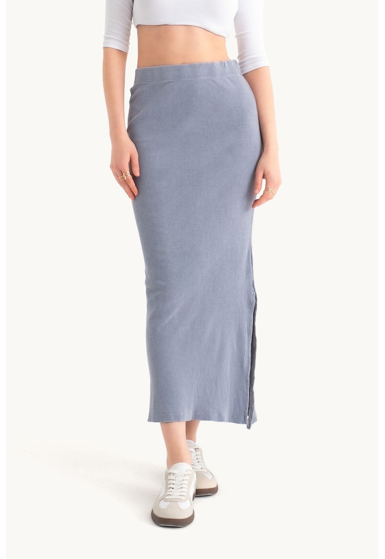 Fuste - Fusta midi cu talie inalta