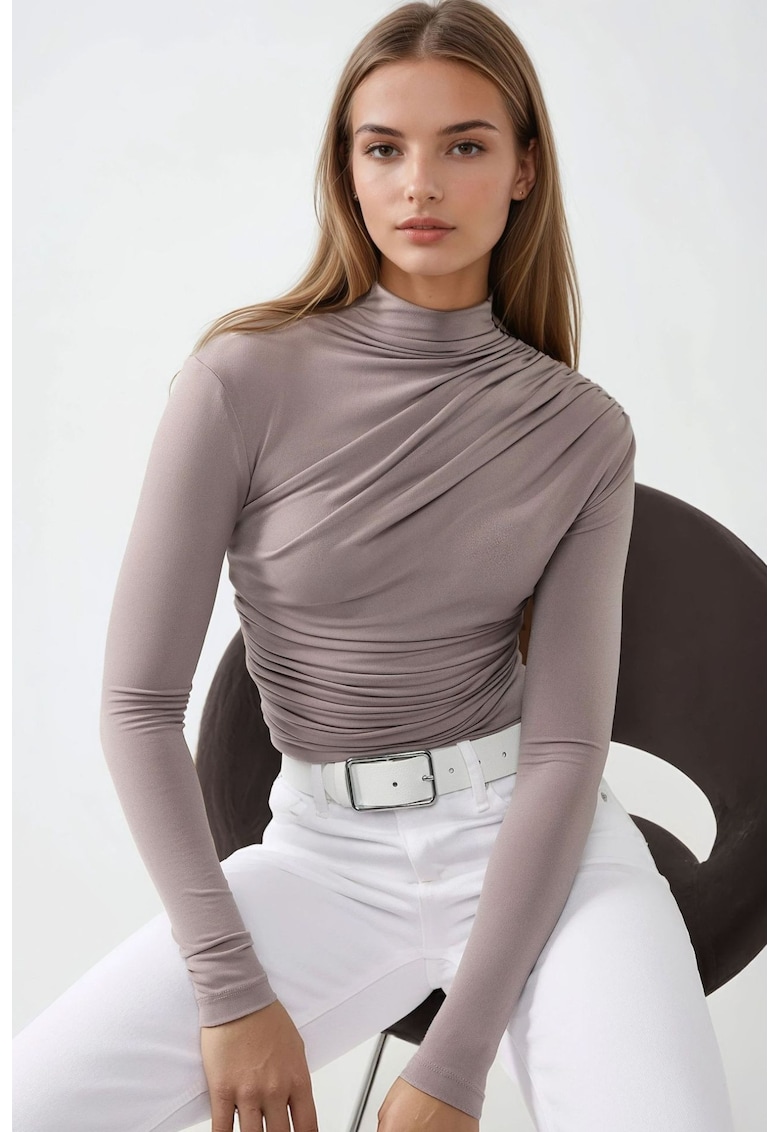 Bluza cu guler inal -