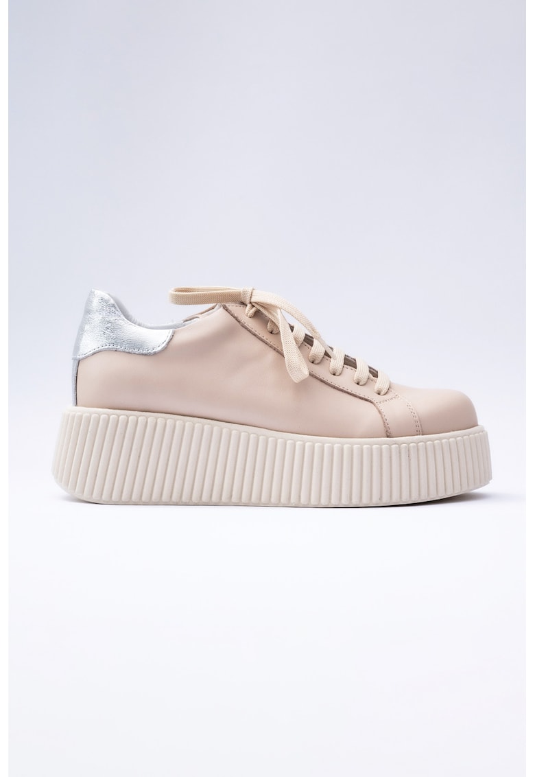 Pantofi wedge de piele