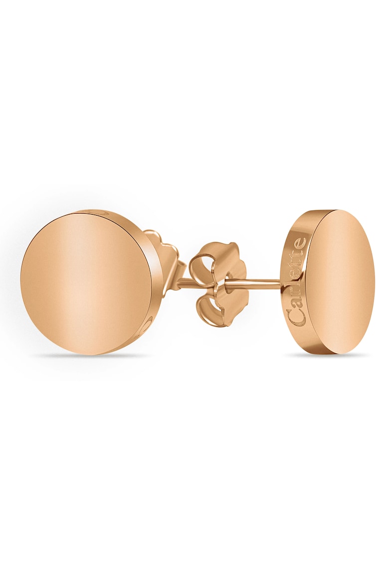 Cercei din otel inoxidabil hipoalergenic - placati cu aur 14k Simply You