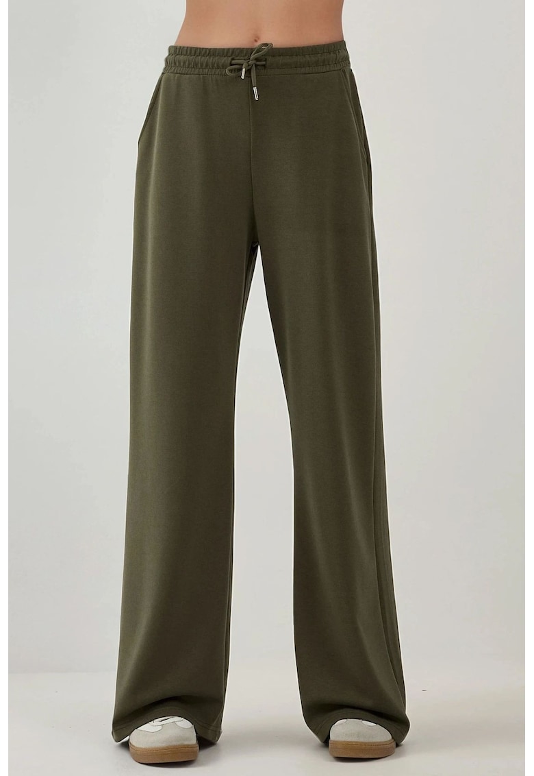 Pantaloni de trening -  croi larg - talie inalta - modal