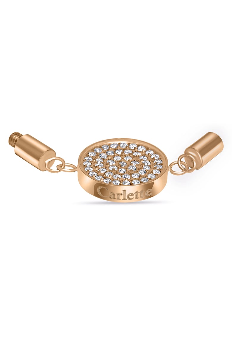 Talisman din otel inoxidabil hipoalergenic decorat cu pietre zirconia - placat cu aur 14k Irresistible