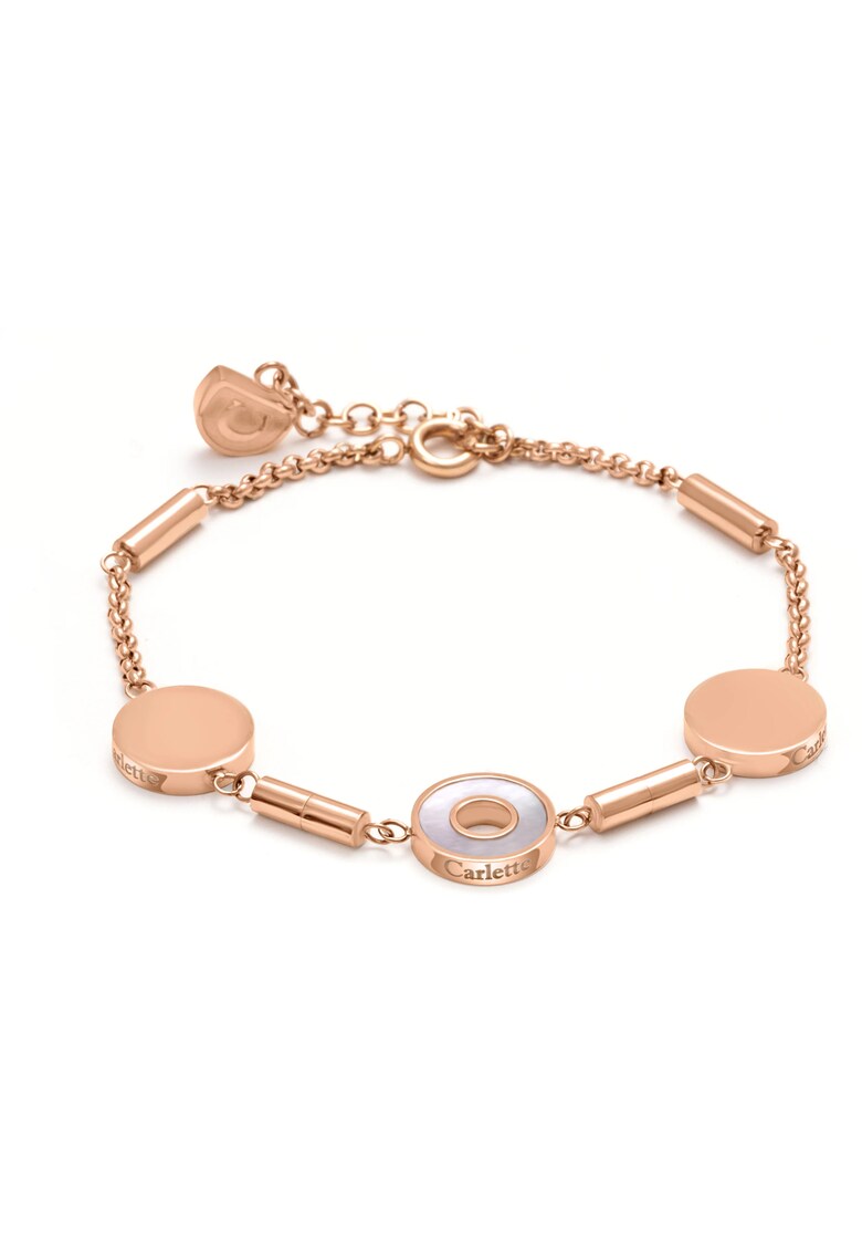 Bratara personalizabila din otel inoxidabil hipoalergenic - placata cu aur 14k La Belle