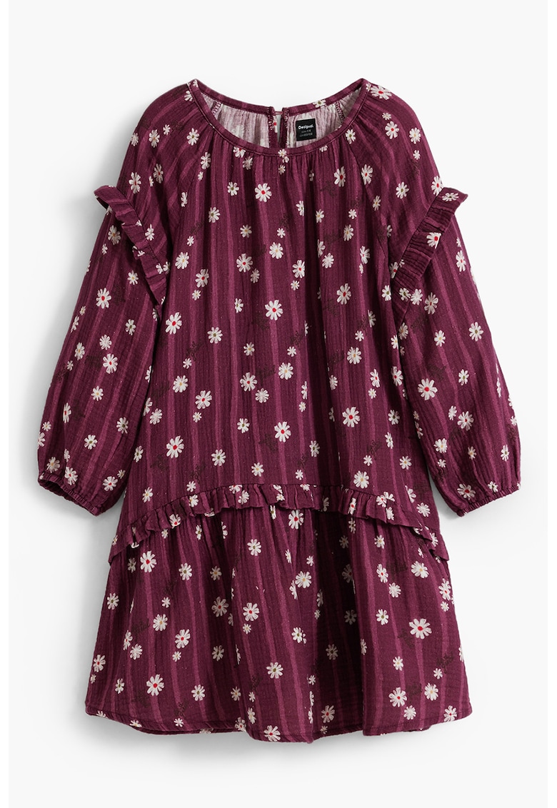 Rochie de bumbac cu model floral