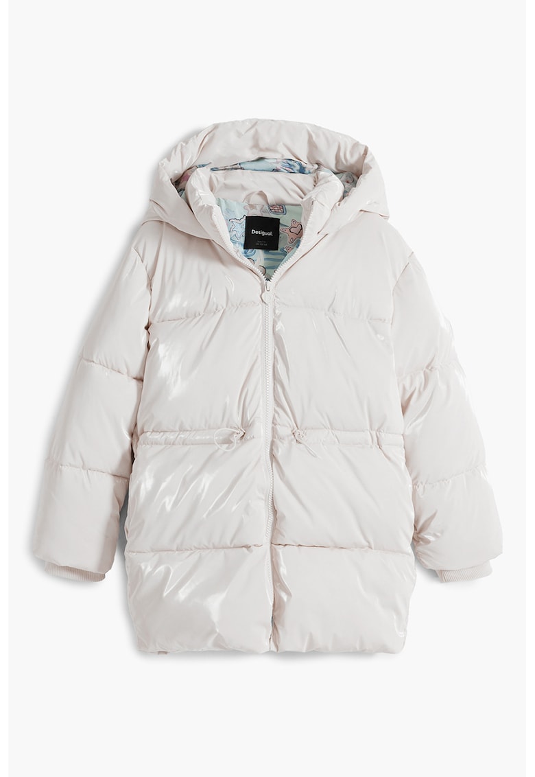 Jacheta lunga cu vatelina si gluga