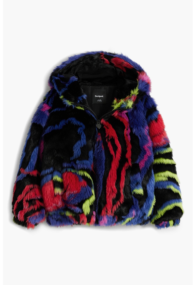 Jacheta pufoasa cu gluga