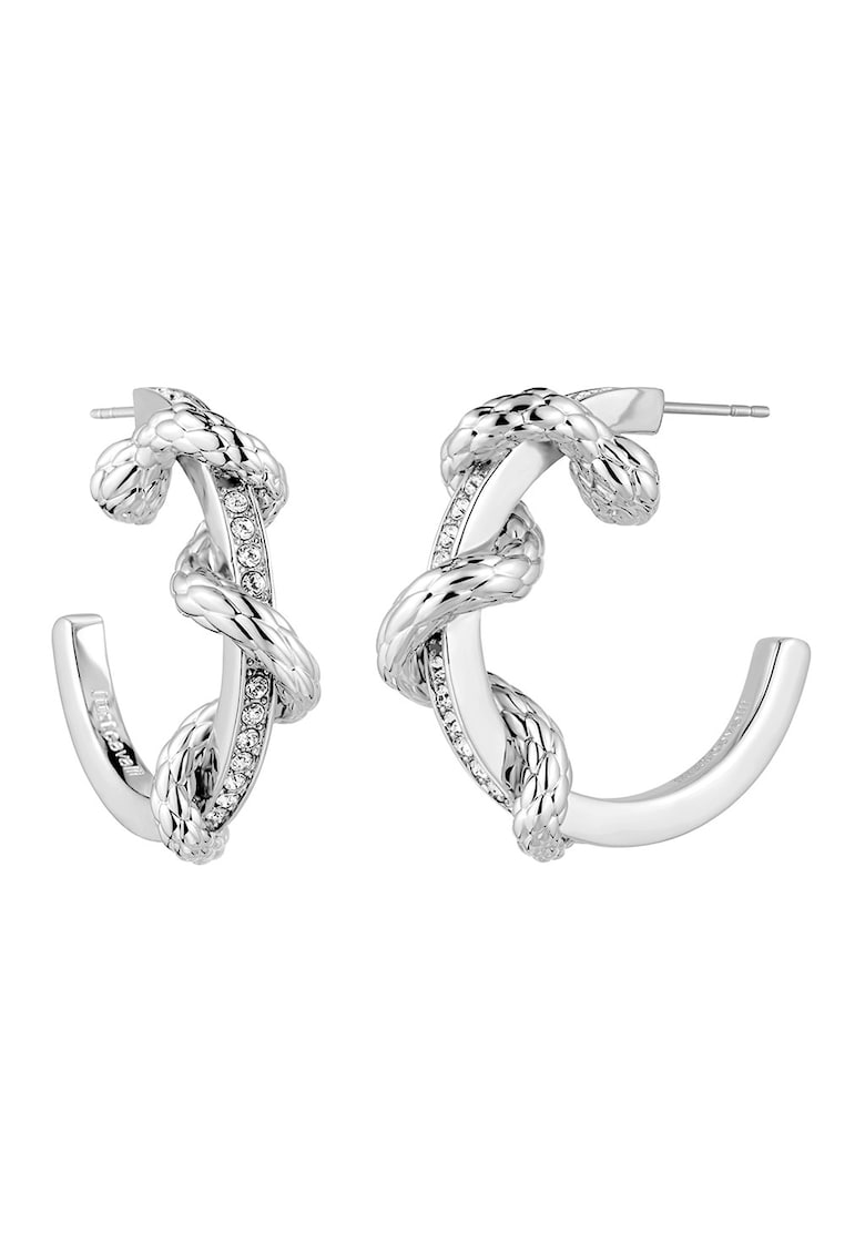 Cercei rotunzi decorati cu cristale