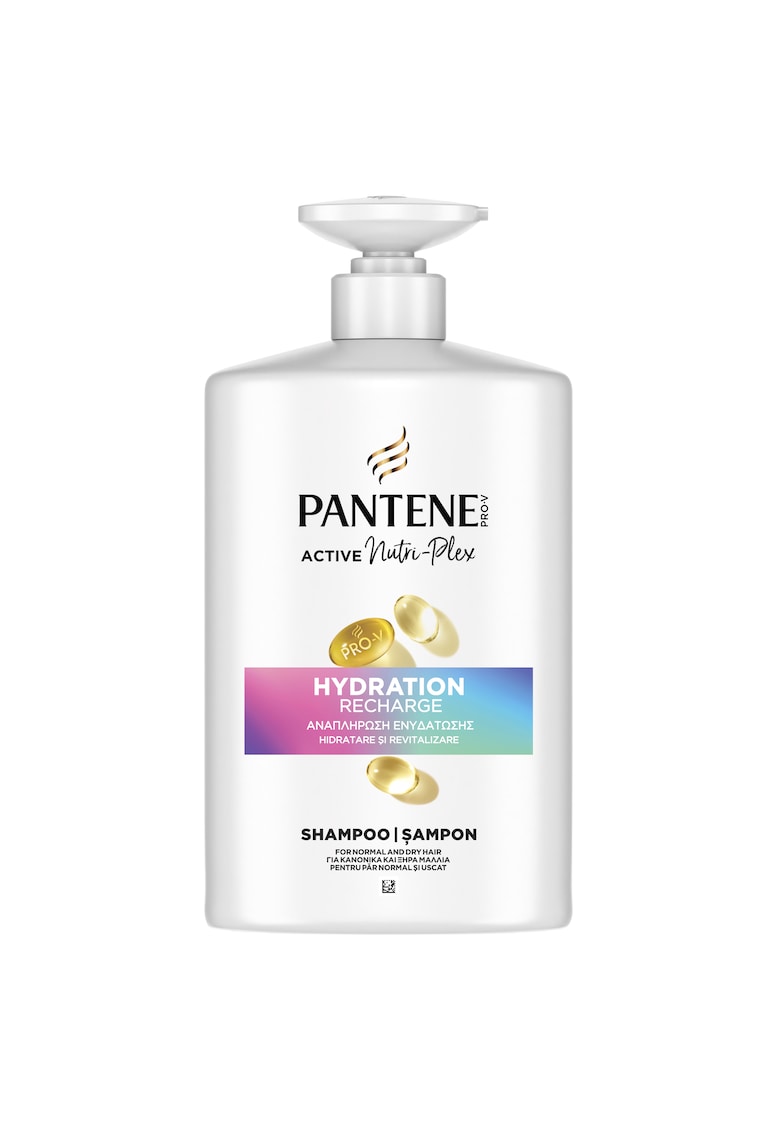 Sampon Pro-V Moisture Recharge pentru par normal si uscat cu tehnologie Active Nutri-Plex - fara uleiuri minerale - ml - 800 ml
