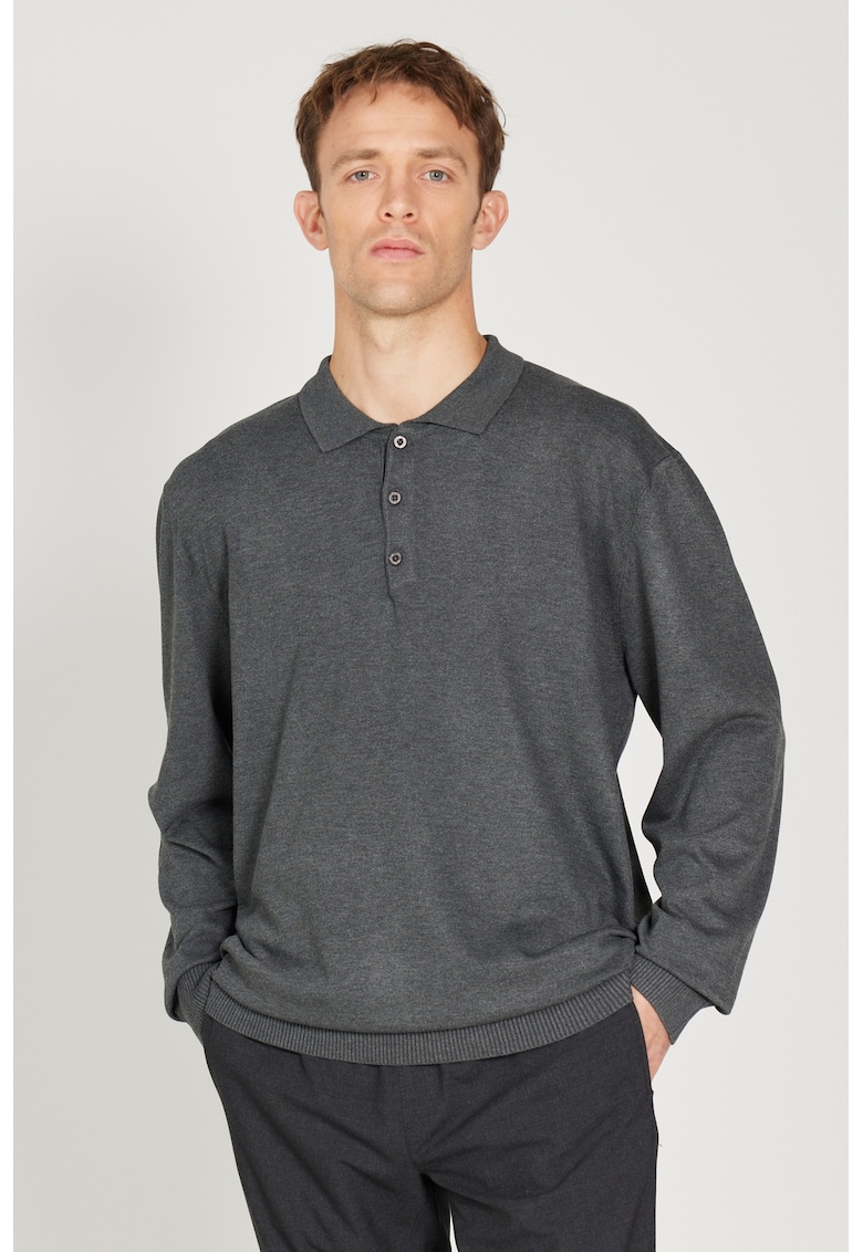 Pulover polo cu model uni