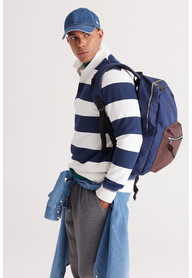 Bluza de trening polo cu dungi