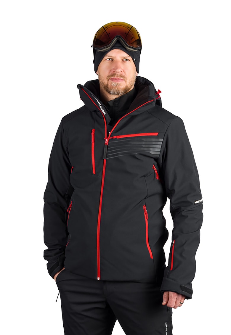 Geaca schi softshell 3L 10K/5K barbati Bartalan - Rosu/Negru