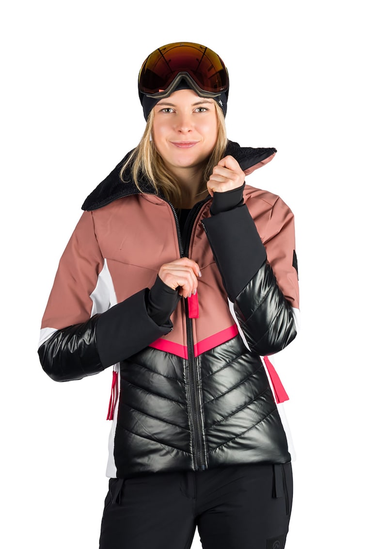 Geaca cu fermoar si gluga pentru ski Jada