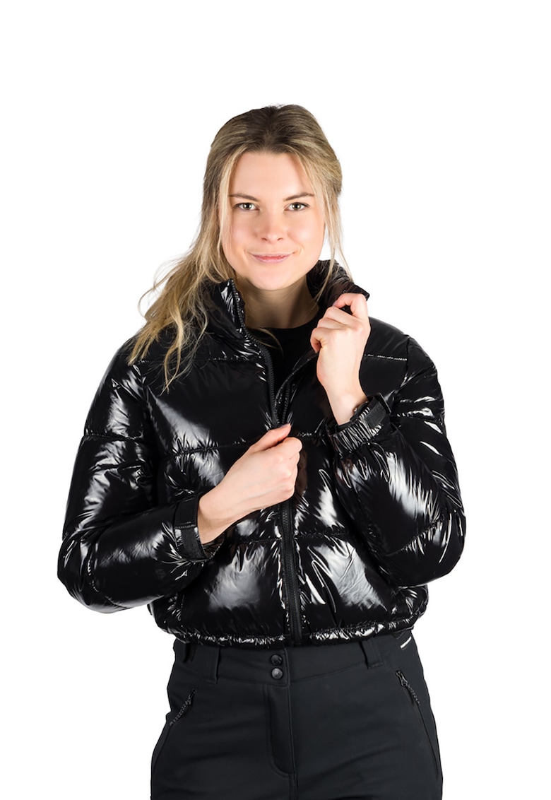 Jacheta crop cu fermoar Madilynn