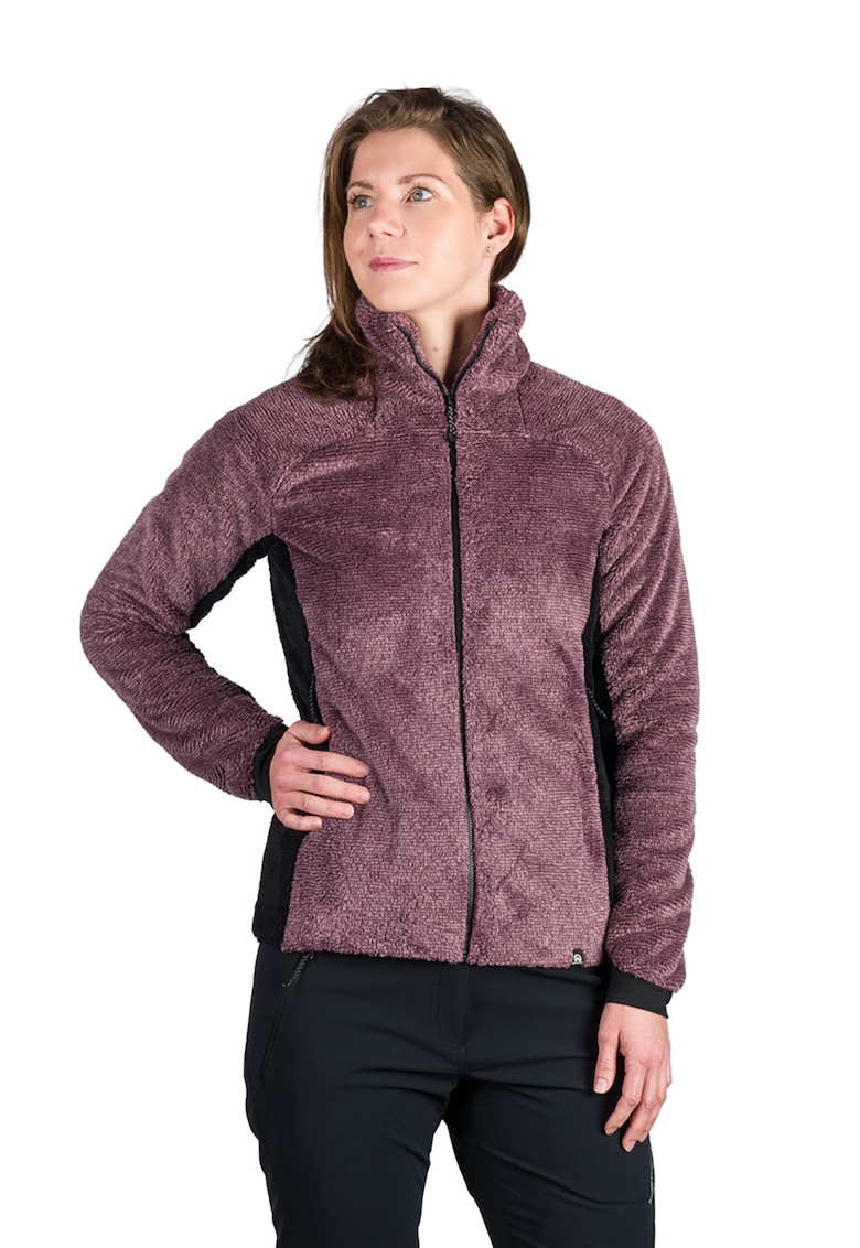 Hanorac din fleece cu fermoar si buzunare cu fermoar pentru drumetii Melisa