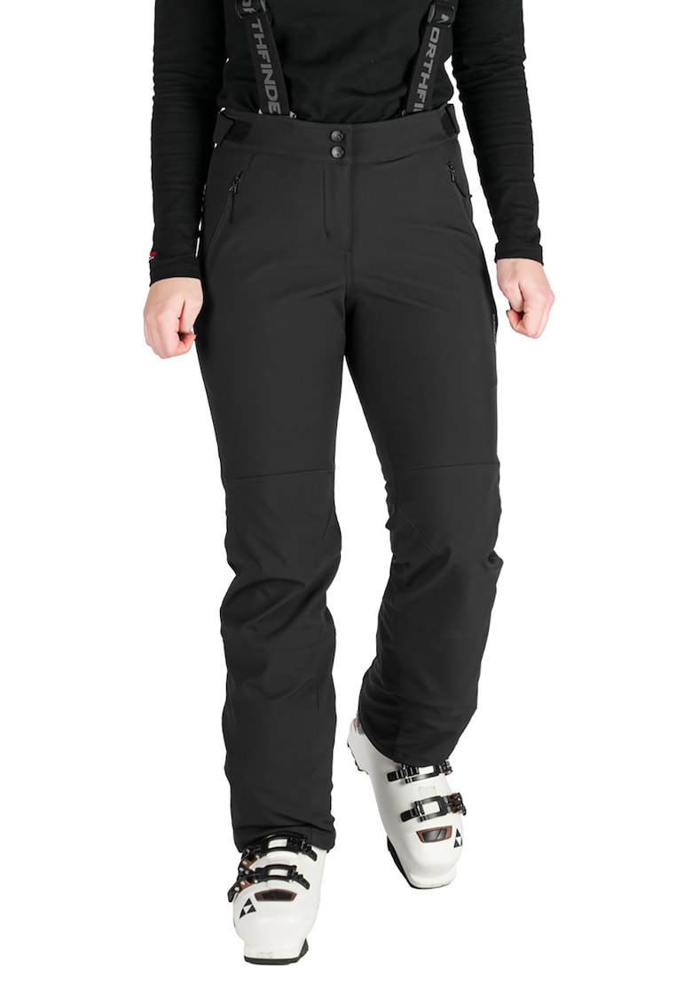 Pantaloni schi softshell 3L 10K/5K dama Taya black - Negru