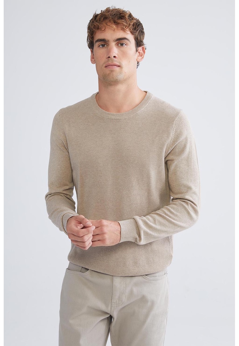 Pulover regular-fit cu model uni