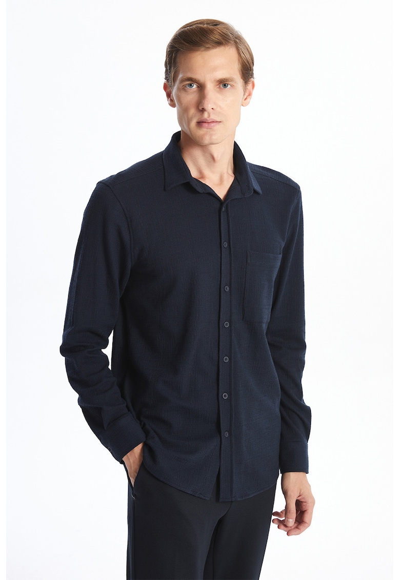 Camasa din amestec de bumbac cu buzunar