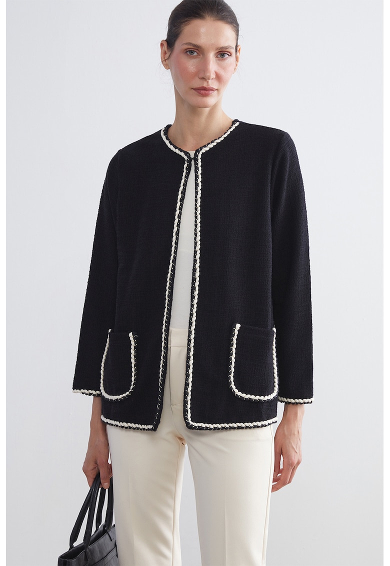 Jacheta uni cu buzunare laterale