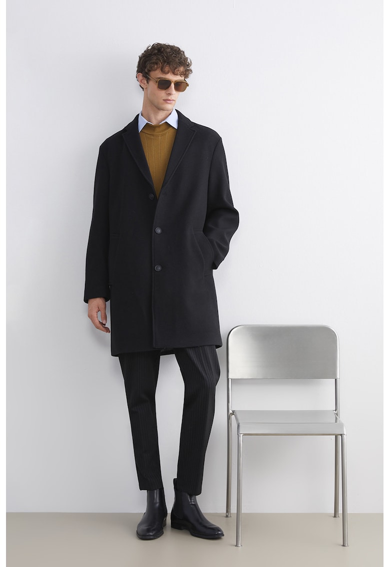 Trenci cu model uni si buzunare laterale