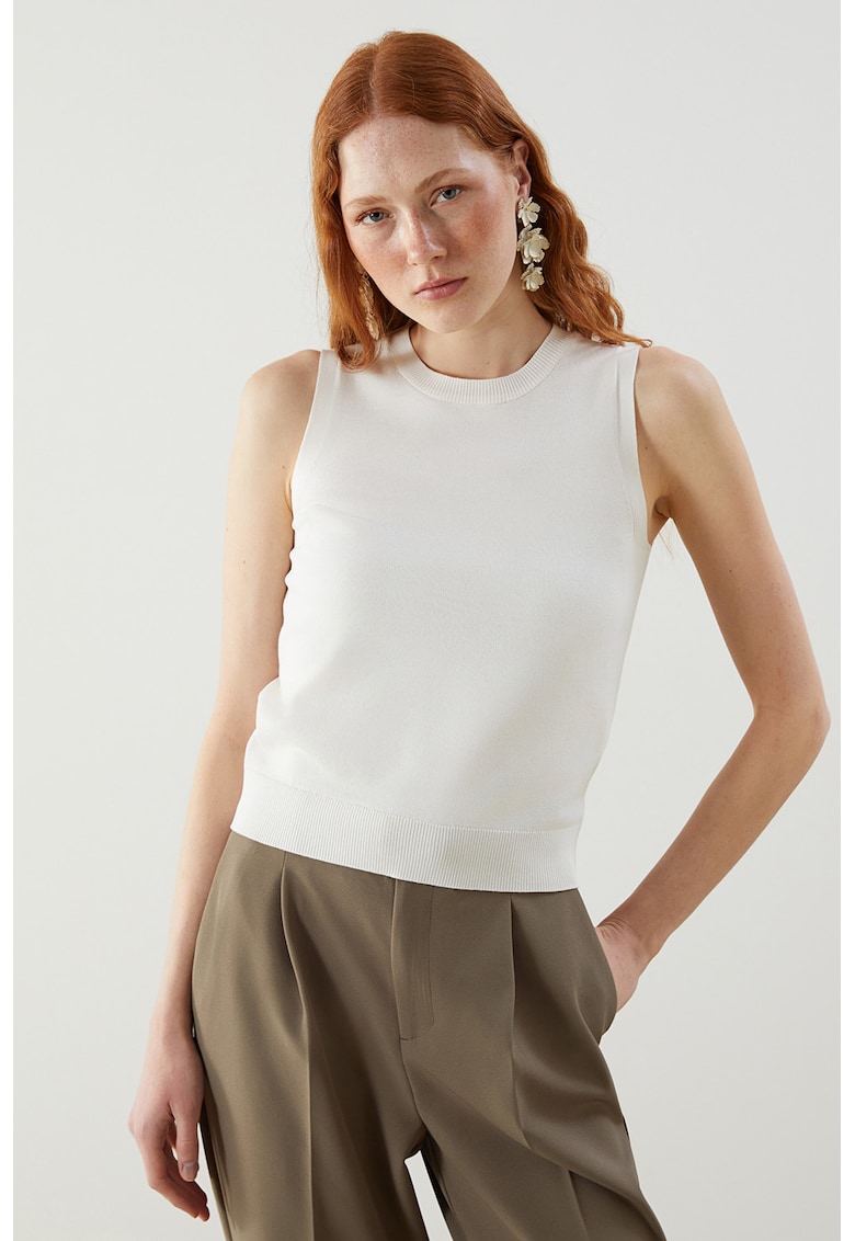 Top slim fit tricotat fin