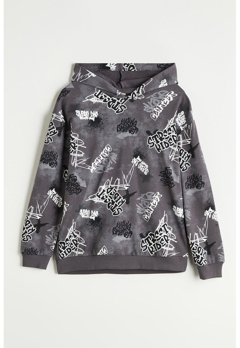 Hanorac din amestec de bumbac cu imprimeu Hanorac din amestec de bumbac cu imprimeu